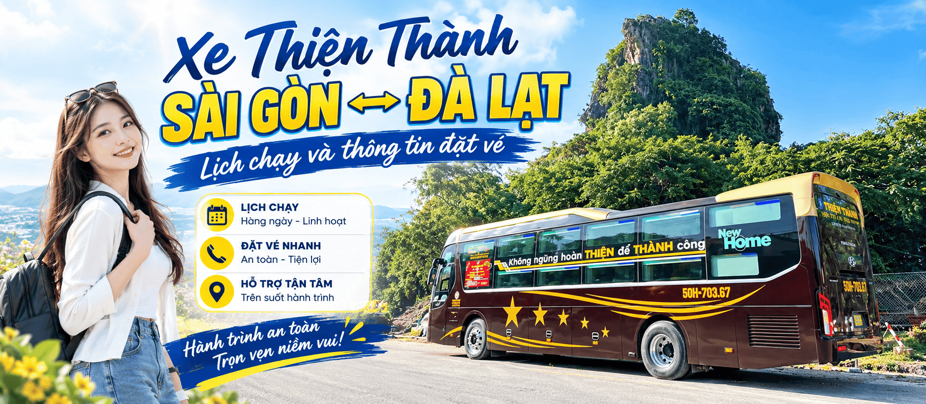 Xe Thiện Thành Sài Gòn Đà Lạt: Lịch chạy và thông tin đặt vé