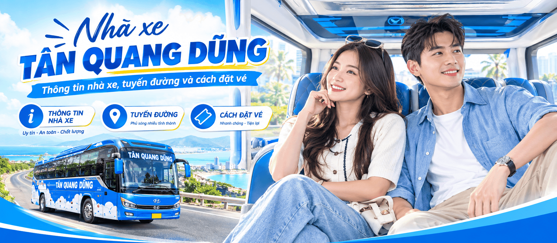 Nhà xe Tân Quang Dũng: Thông tin nhà xe, tuyến đường và cách đặt vé