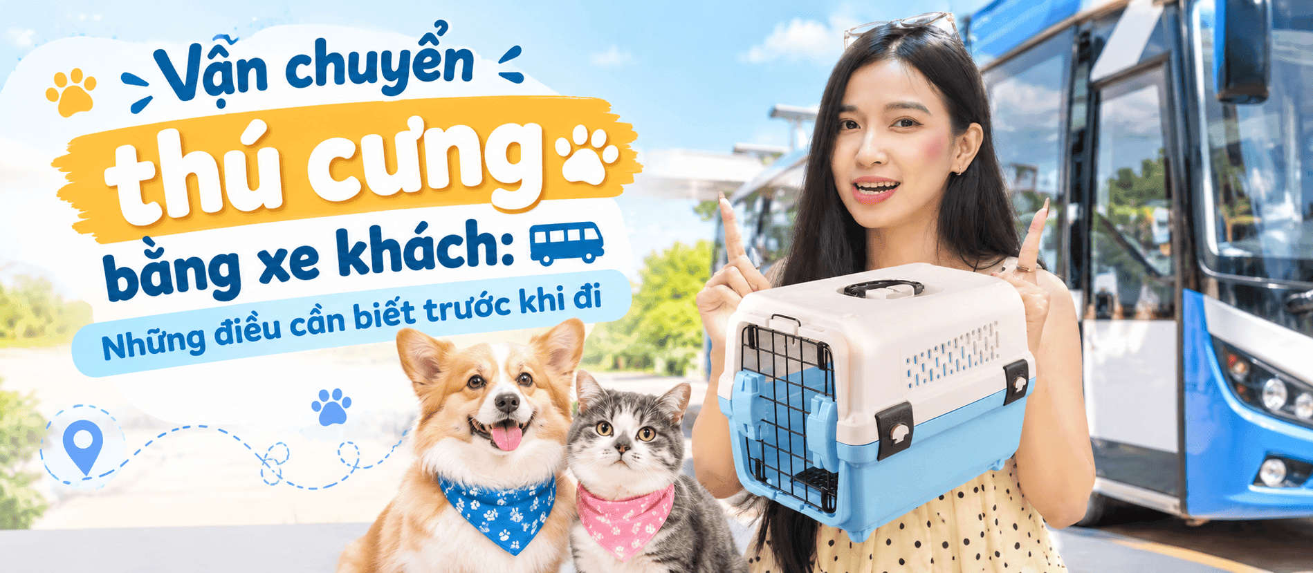 Vận chuyển thú cưng bằng xe khách: Những điều cần biết trước khi đi
